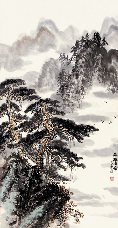 翠华清音 名称:翠华清音 尺寸:68x68 cm 作者:谢辉 创作时间: