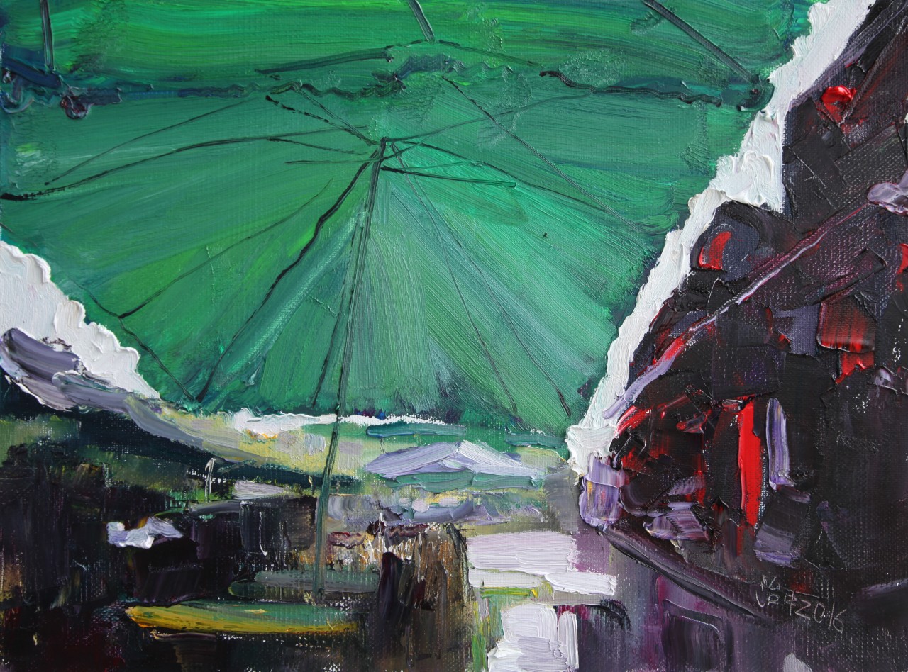 雨城名称 :  雨城尺寸 :  60x80 cm作者 :  崔治中创作时间 :  2016