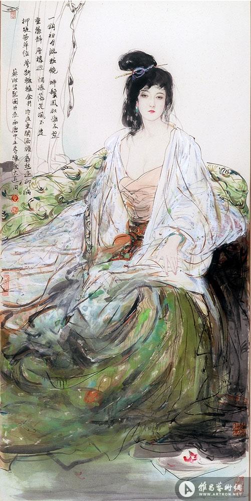 春慵             尺寸 :  138x68cm             作者 :  苏维贤