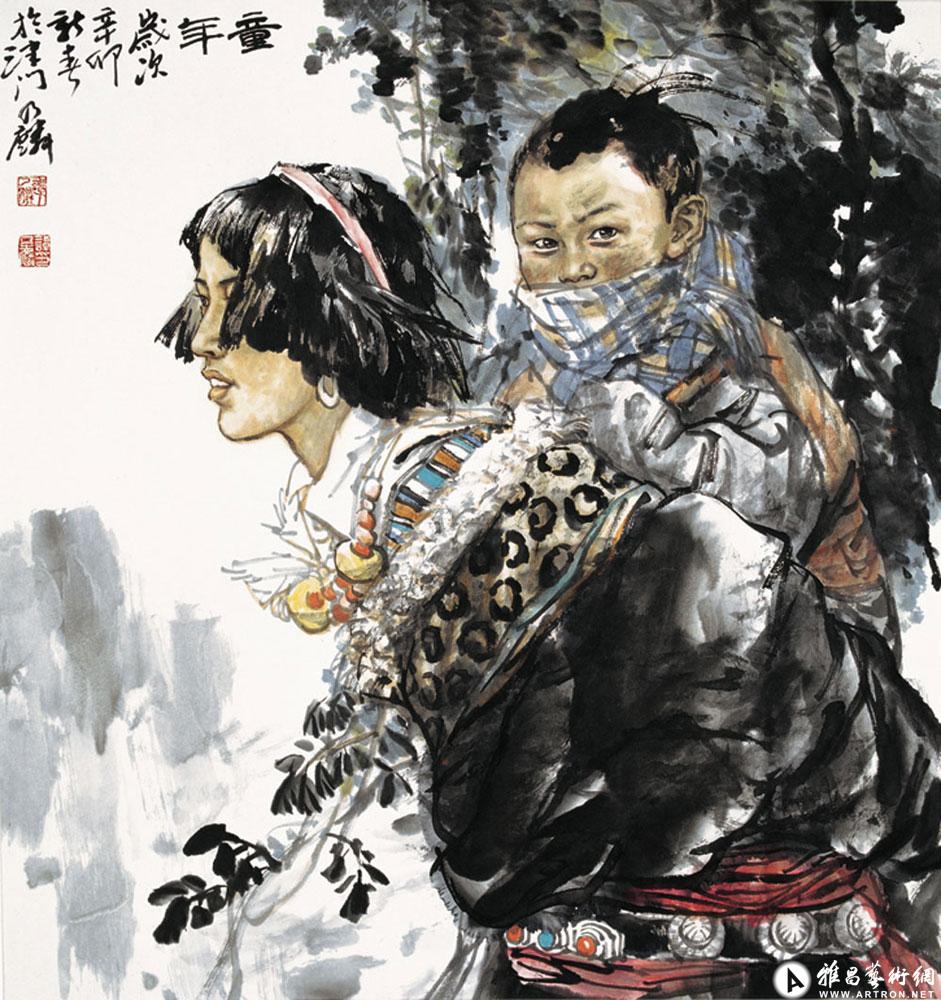 童年             尺寸 :  68x68cm             作者 :  谭乃麟