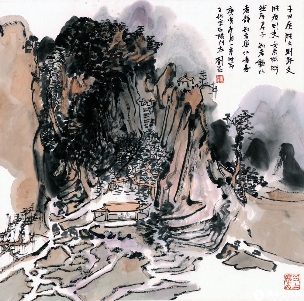刘罡山水画欣赏图片
