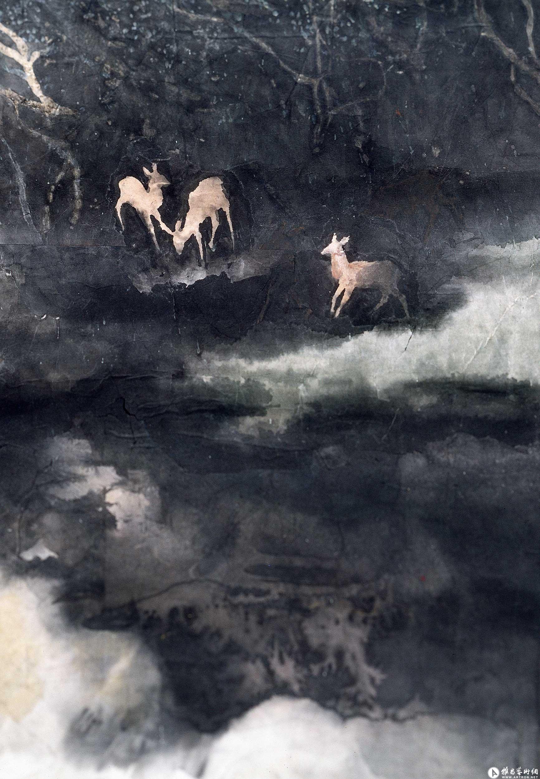 长白山月(局部二)